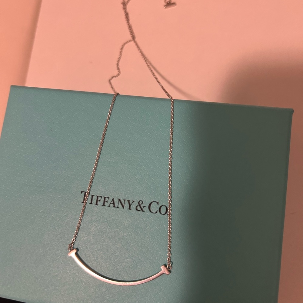 Tiffany & Co. Silver Smile Necklace